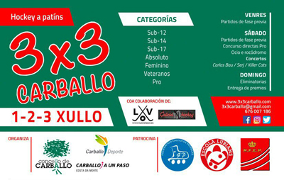 Torneo de Hóckey a Patíns 3x3 Carballo Torneo de Hóckey a Patíns 3x3 Carballo