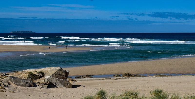 Vista da praia de Baldaio-As Saas 