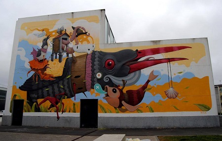 O mural de Dulk no Fórum O mural de Dulk no Fórum