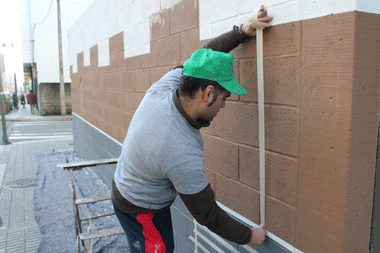 Mural en la Gran Va