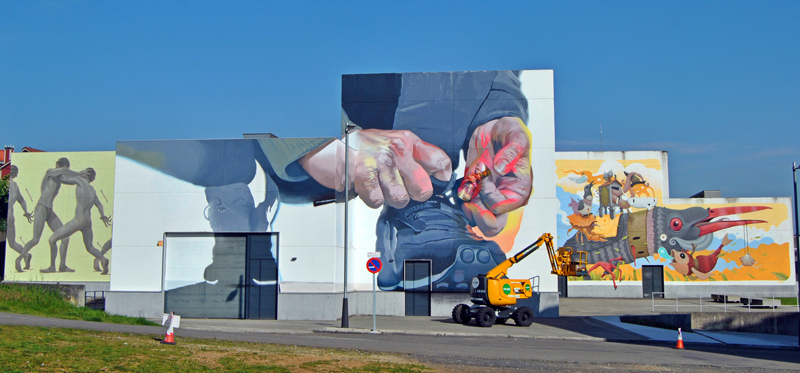 Mural de Case Maclaim en el Rexenera Fest 2016 Mural de Case Maclaim en el Rexenera Fest 2016
